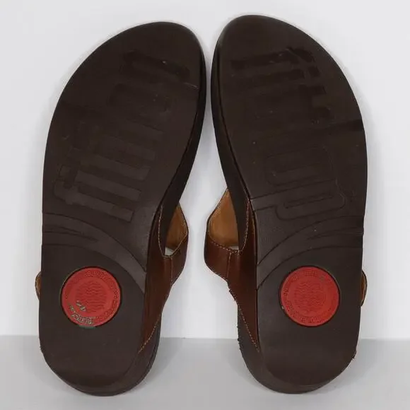 FitFlop Womens Sandals The Skinny Minimalist Casual Boho Coastal Brown Size 7 AR - Picture 5 of 7